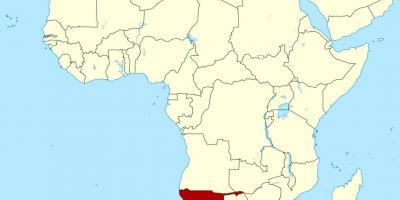 Карта На Африка, Намибия